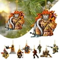 thumbnail image 1 of Teissuly Christmas Firefighter Pendant Home Christmas Tree Decorations Acrylic Pendant Pendant(8cm) Teissuly WER202310164132, 1 of 9