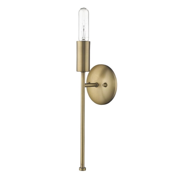 Trend Lighting TW40019AB Perret 1-Light Wall Sconce, Aged Brass