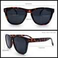 thumbnail image 3 of SA106 Polarized Sport Keyhole Bridge Sunglasses for Men UV400 Lightweight Plastic Matte Tortoise Frame - Black Lens, 3 of 6