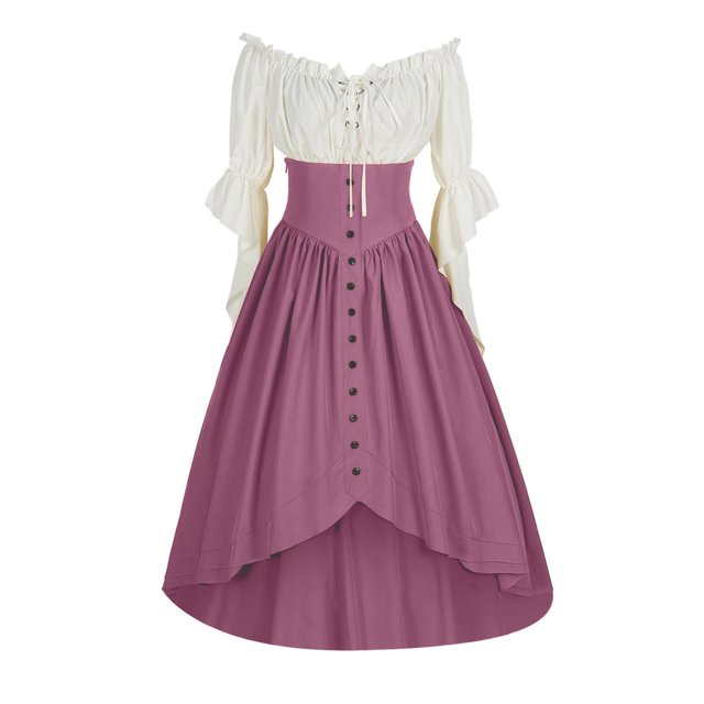 FcBaudy Robe de Cour, Robes pour Femmes, Robes d'Été pour Femmes Robe d'Halloween Élégante Style Cour pour Femmes Robe Femme