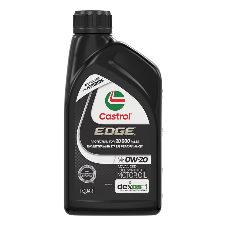 Castrol EDGE 0W-20 Advanced Full Synthetic Motor Oil, 1 Quart