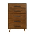 thumbnail image 2 of Emery Pecan 5 Drawer Chest, 2 of 9