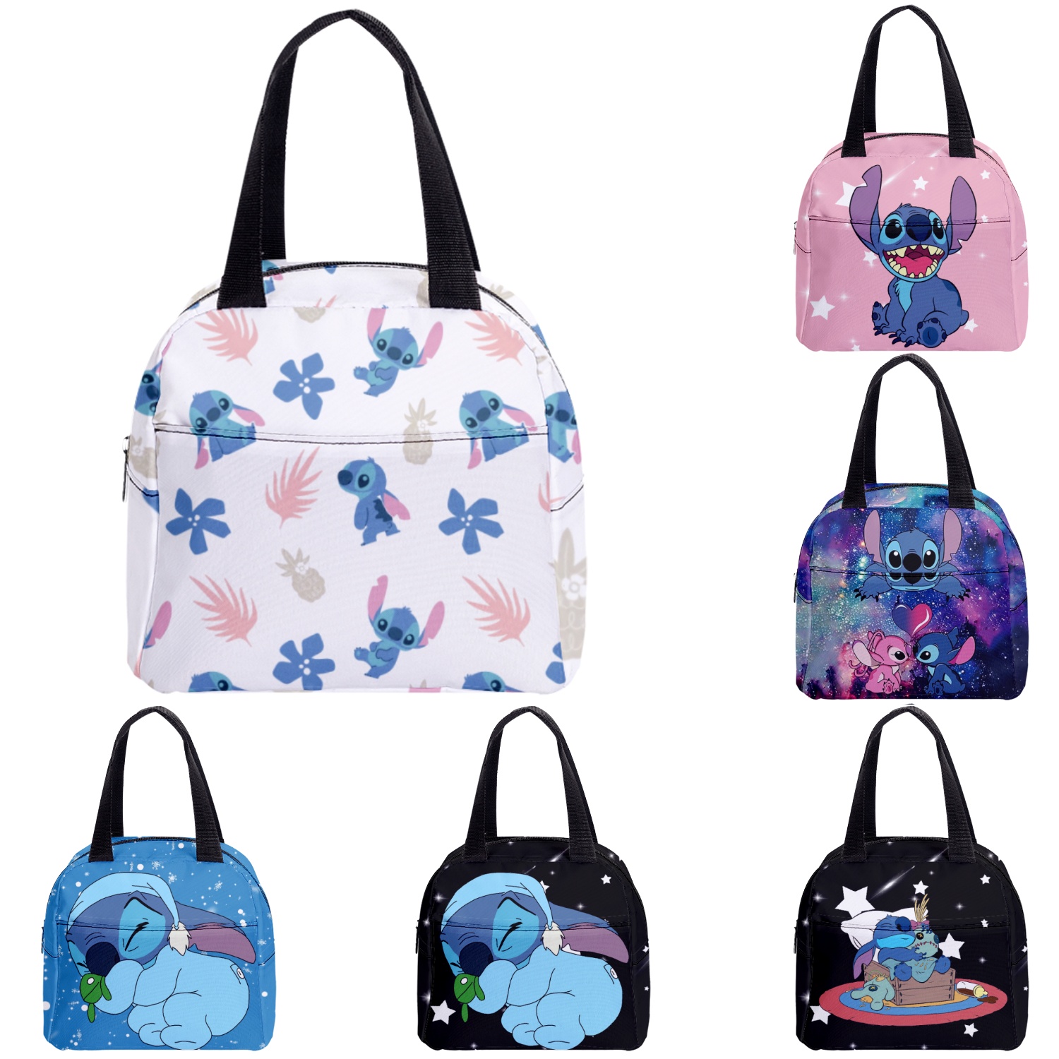 Stitch Novelty Lunch Box Containers Lunch Bag Kids Boy Girl, 1
