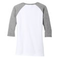 thumbnail image 6 of Yellow Rooster Women's Perfect Tri 3/4-Sleeve Female Raglan T-Shirt Grey Frost/ White 4XL, 6 of 6