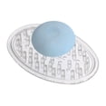 thumbnail image 5 of iDesign Plastic Soap Dish, Soap Saver, and Kitchen Sponge Holder - Set of 3, 0.75” x 3.25” x 4.75”, Clear, 5 of 6