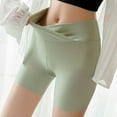 thumbnail image 4 of FAIWAD Women's Silk Safety Shorts Cross Elastic Waist Shorts Breathable Seamless Stretch Underwear, 4 of 6