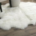 thumbnail image 6 of Genuine Sheepskin Rug Extra Soft Natural Pelt Ivory , Six Pelt 5' x 6', 6 of 6