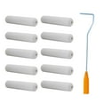 thumbnail image 1 of 10x Mini Paint Roller Set Handle Kit DIY Painting pack mini rollers for Door Office 6 inches, 1 of 9