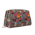 thumbnail image 2 of Gaeub BBQ Icons Printed Travel Cosmetic Bag,Makeup Bag, Large Capacity Toiletry Bag for Women, Portable Pouch Make Up Organizer with Zipper and Divider, 2 of 8