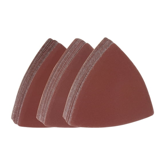Uxcell 60 Packs 600/800/1000 Grits 80mm Aluminum Oxide Triangular Sandpaper Sanding Pads