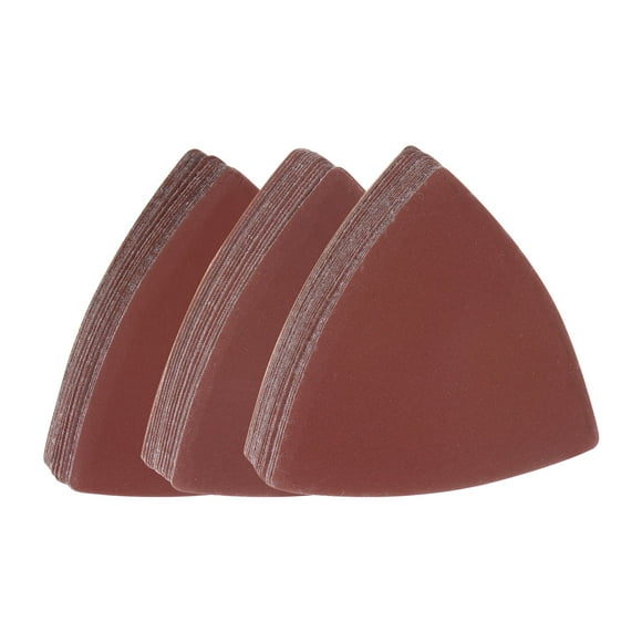 60uds Triangular Gancho y Bucle Lija Papeles 600/800/1000 Granos 3-1/8" Ratón Detalle Lijadora Papeles Multiherramienta Hojas Juego (20uds de Cada Grano)