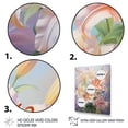 thumbnail image 3 of Designart "Pink Yellow Lilies love expression" Floral Wall Art Living Room, 3 of 5