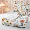 thumbnail image 4 of Manfei Botanical Flower Quilt Full 3-Piece,Spring Garden Full Bedspread Sets,1 Coverlet and 2 Pillowcases, 4 of 7
