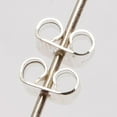 thumbnail image 3 of 25Pairs PLATED BUTTERFLY EAR Findings Backs Ear Stopper, 3 of 6