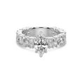 thumbnail image 4 of IGI Certified 4 Carat Marquise Shape Lab Grown Diamond Engagement Ring | 14K White Gold | Skylar Side Stone Encrusted Diamond Ring | FG-VS Quality Friendly Diamonds, 4 of 6
