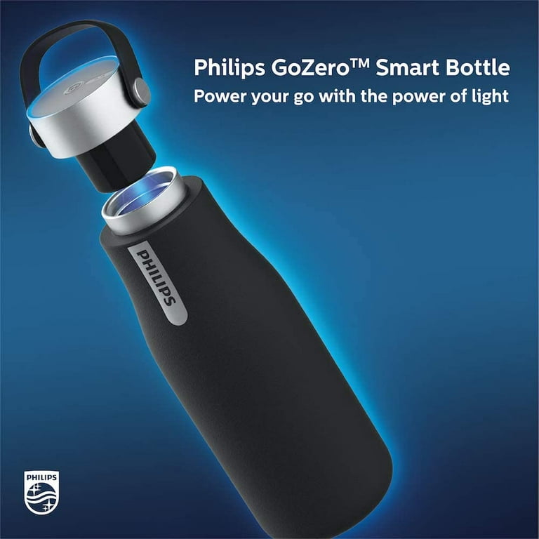No Charger Philips Water GoZero Self-Cleaning Smart Water Bottle