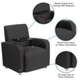 thumbnail image 2 of Gray Fabric Guest Chair with Tablet Arm and Chrome Legs, 2 of 9