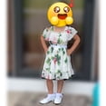 thumbnail image 5 of Baby Girls Flower Princess Dress Off Shoulder Birthday Summer Dress for 6M-5Year, 5 of 6