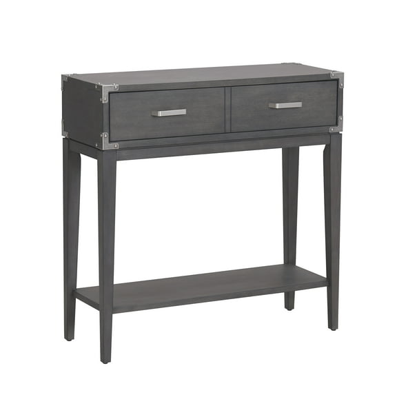 Leick Home Beckett Entryway 1-Drawer Hall Stand with Shelf, Anthracite