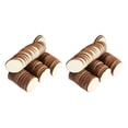 thumbnail image 4 of Rebanada circular Bewildely 50 Piezas Color madera 2piezas, 4 of 6