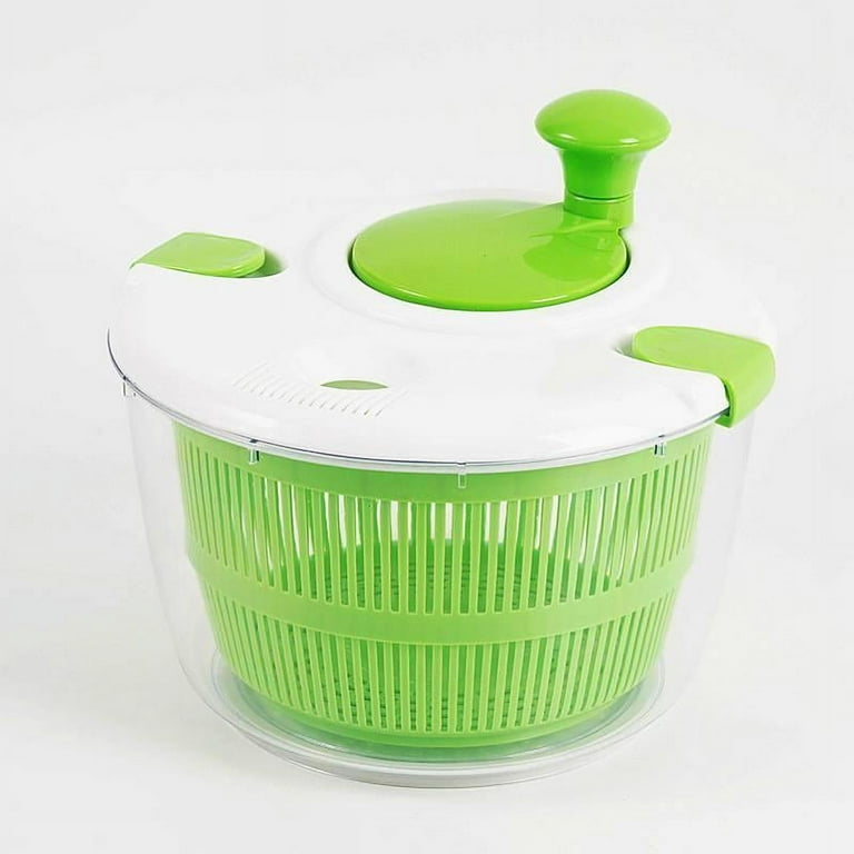 Ciaoed salad spinner and chopper, large 5-quart lettuce vegetable washing  and drying machine, compact storage, easy push operation to quickly prepare  vegetables youth green Green 1pcs 