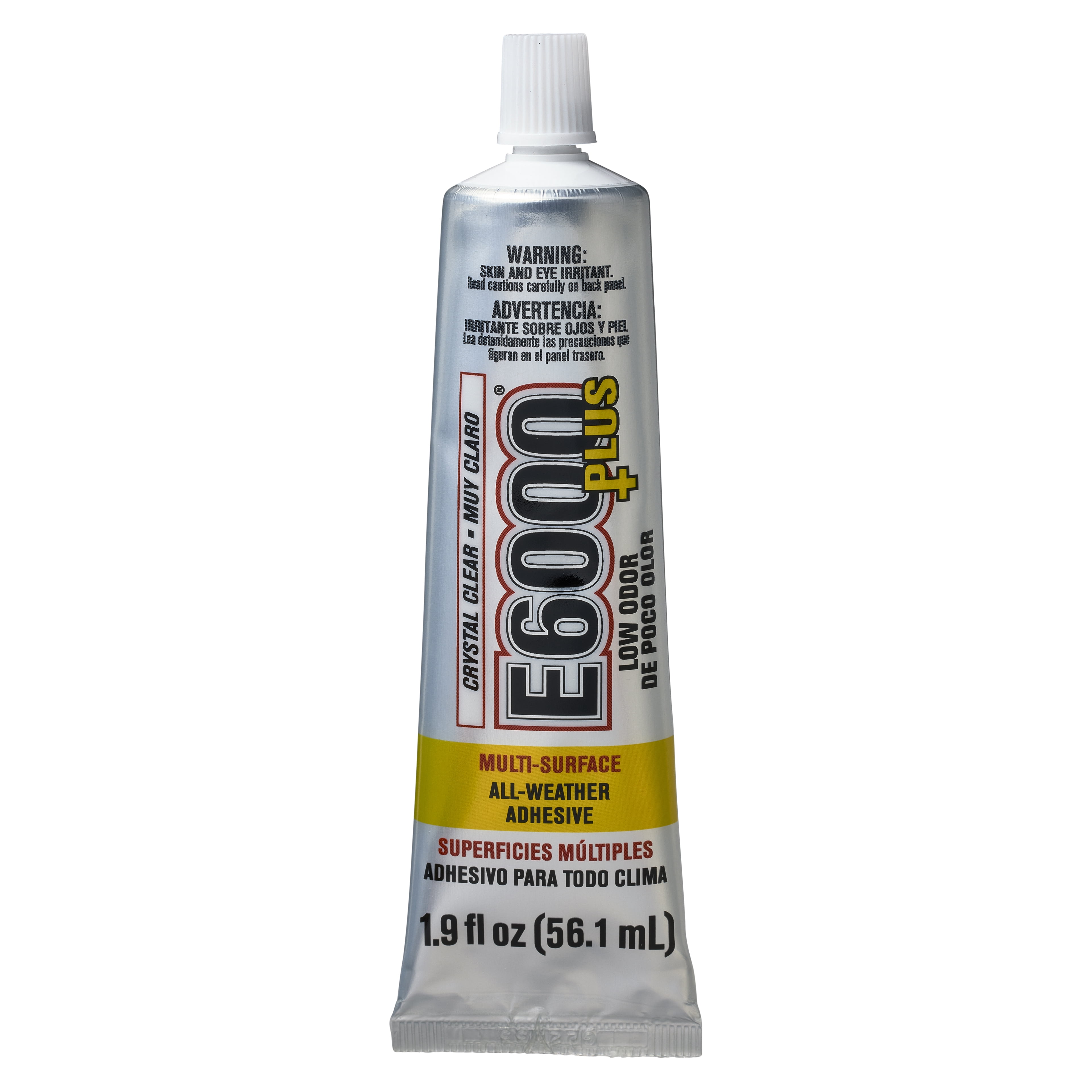 E6000 Plus Crystal Clear All-Weather Adhesive, 8 Pack