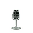 thumbnail image 1 of Classic Retro Dynamic Vocal Microphone Vintage Style Mic Universal Stand Compatible Live Performance Karaoke Studio Recording Silver, 1 of 5