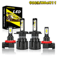 thumbnail image 1 of 4x White Bulbs LED Headlight Kit Fit for Nissan Cube 2009-2014 Hi/Low Beam Fog Light Bulbs, 1 of 9