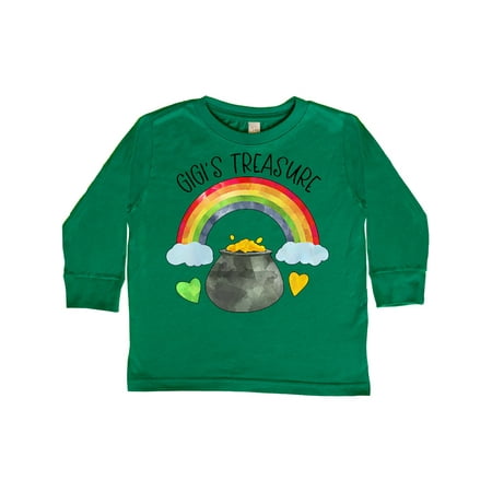 

Inktastic Gigi s Treasure St. Patrick s Day Rainbow and Gold Gift Toddler Boy or Toddler Girl Long Sleeve T-Shirt