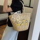 thumbnail image 3 of Bolso de Paja Btafrte Verano con Bordado Limón Compras Femenino Cierre, 3 of 9