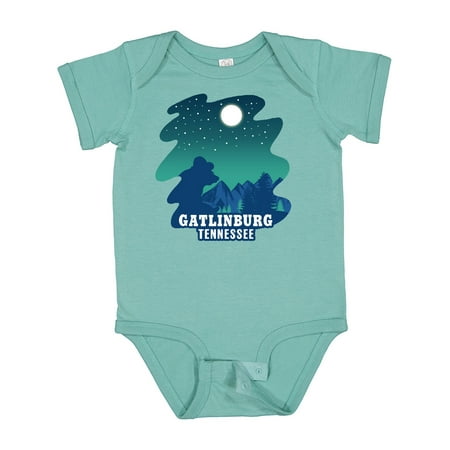 

Inktastic Smoky Mountains Gatlinburg Tennessee with Bear Gift Baby Boy or Baby Girl Bodysuit