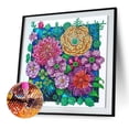 thumbnail image 2 of Wdftyju Parte especial en forma de taladro cristal diamante pintura flor DIY obra de arte imagen Wdftyju 5xx9ht1tc6hf0ff6, 2 of 9
