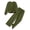 Army Green, variant on Arshiner Girls 2 Piece Casual Outfits Twist Front Long Sleeve Sweatshirt & Wide Leg Pants with Pockets Sweatsuit Set