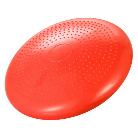 Inflatable Stability Balance Disc Wobble Cushion Balance Disc Wiggle Seat w/ Free Air Pump Exercise Athletic Fitness Trainer
