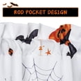 thumbnail image 2 of Kitchen Curtain Valance, Halloween Valance Curtains for Windows, Pumpkins/Bats/Spiderweb Pattern&nbsp;Decorations Curtain Valance for Bathroom Cafe Curtains, 54" W x 15" L, One Panel, 2 of 9