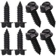 thumbnail image 1 of Black License Plate Screws Rust-proof Finish - 8 Pcs | Premium Eco-Friendly Srews for Front & Rear Plates, 1 of 5