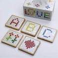 thumbnail image 4 of Zhuge 200 Pcs Mixed Color 1×1cm Square Laser-Cut Crystal Glass Mosaic Tiles, DIY Creative Art Craft Materials for Home Decor & Art Projects, Purple Series, 4 of 5