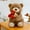 Brown(14.9in), variant on Teddy Bear with Rose Bouquet,2026 Cute Teddy Bear Plush Toy with Red Rose,Teddy Bear Stuffed Animal with a Cute Bouquet of Flowers,Romantic Teddy Bear Stuffed Animal for Girlfriend Boyfriend Mom