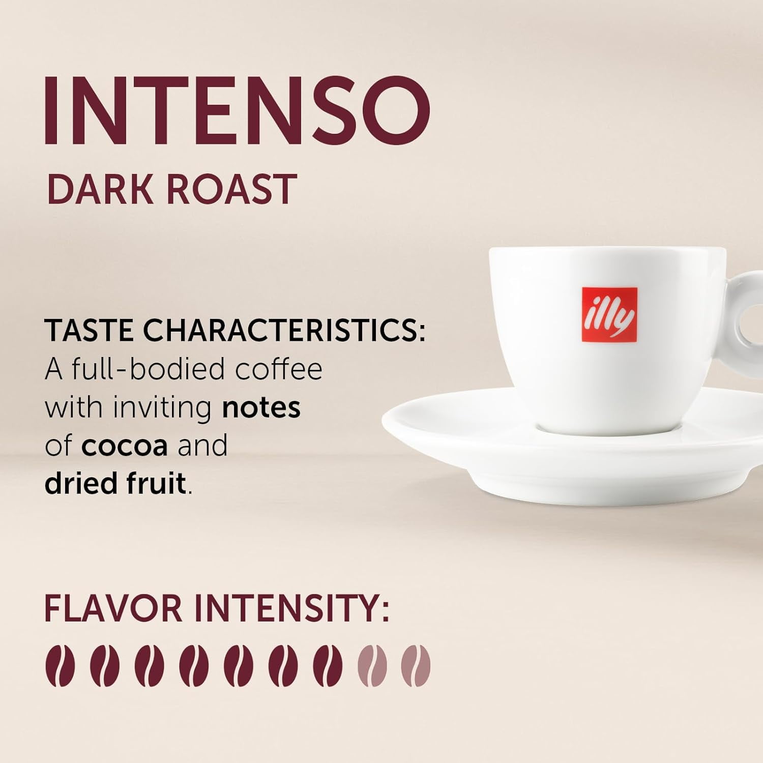 illy Ground Espresso Coffee, Intenso Bold Roast, 100% Arabica, 8.8 oz, 6 Pack
