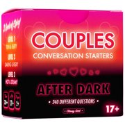 Couples Conversation Starter Cards for Adults - 240 Spicy & Romantic Questions for Relationships - Intimacy Date Night Game Idea - After Dark