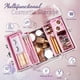 thumbnail image 2 of Estuche de maquillaje FRENESSA de 4 niveles con forro rosa con cierre FRENESSA, 2 of 7