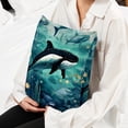 thumbnail image 6 of Whale Throw Pillow Inserts Set Covers of 2 Decorative Velvet Throw Pillows with Unique Patterns - 16x16, 18x18, 20x20 Inches for Home Decor and Gifts, 6 of 6