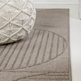 thumbnail image 4 of JONATHAN Y SCANDINAVIAN 2 x 8 Runner Rug, Nordby Geometric Arch Striped - Taupe/Beige, SCN104D-28, 4 of 8