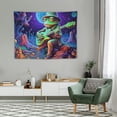 thumbnail image 2 of FUMJ  Frog Tapestry Fantasy Neon Mushroom Tapestry UV Reactive Plant Floral Wall Tapestry Galaxy Space Tapestry Wall Hanging for Home Decor, 2 of 7