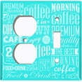 thumbnail image 5 of Metal Light Switch Plate Cover Cafe Diner Coffee Sign Teal COF035, 5 of 13