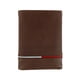 thumbnail image 2 of Cartera Tommy Hilfiger Leif RFID triple de cuero marrón para hombre, 2 of 4