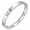 Silver, variant on Minimalist Band Ring Stainless Steel Thin Stacking Ring for Women, Single Clear Stone Accent, Rose Gold Tone or Silver Tone, Gift for Her, US Sizes 4-9
