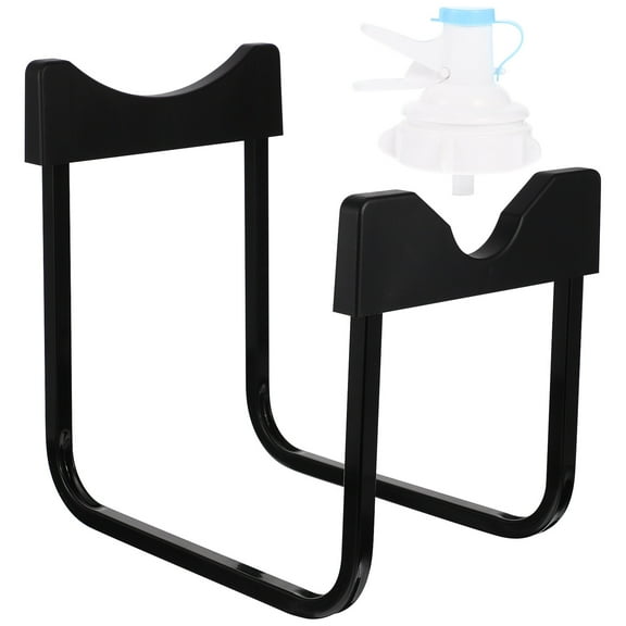 KALLORY Stable Water Jug Stand Black Color 1 Set Ideal for Office Use 11x10.6x7.9in