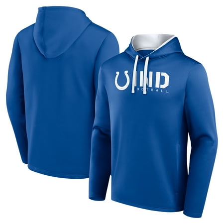 Men's Logo Athletic Royal Indianapolis Colts Head Start Pullover Hoodie