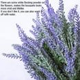 thumbnail image 4 of 8 Pcs Artificial Lavender Flowers, Viworld Plastic Plants Fake Simulation Flower Wedding Indoor Outdoor Bridal Bouquet Home Garden Balcony Patio Planter Filler DIY Arrangement Decoration - Purple, 4 of 7